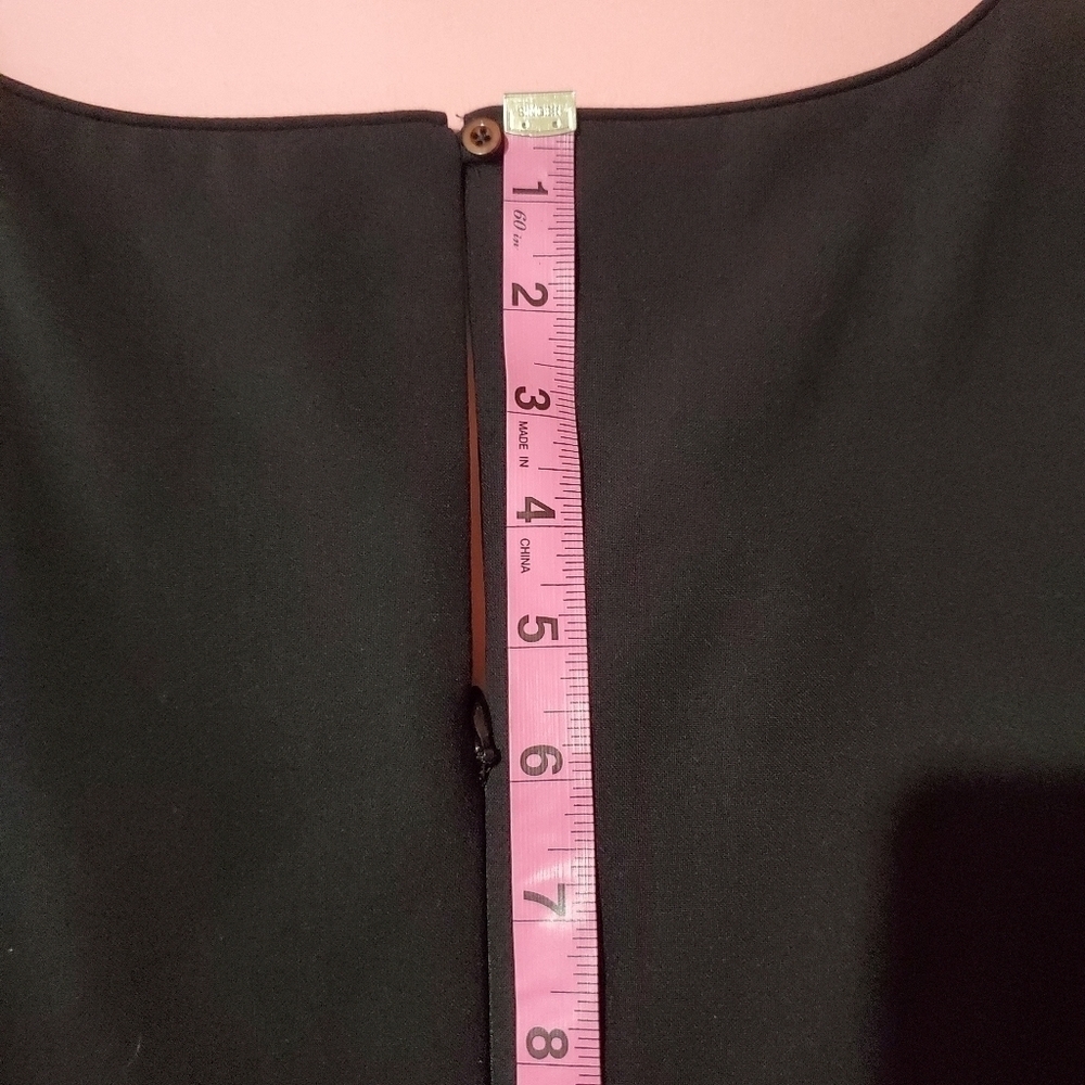 ✨️ Banana Republic Black Formal Peplum Pencil Dress Work Professional ✨️ - Picture 6 of 8